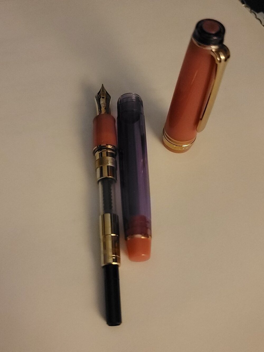 (Preloved)Sailor Manyo Fountain Pen- Rabbit Ear Iris (14k mf)